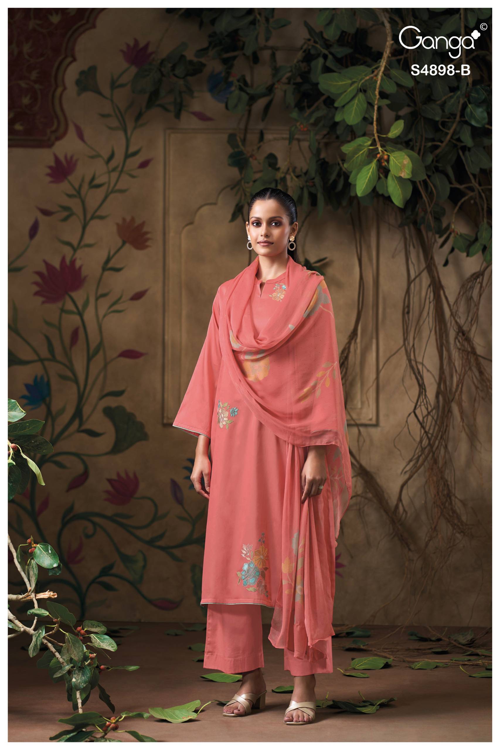 INEZA 4898 Series BY GANGAFASHION Stylish Beautiful Colourful COTTON SATIN Dresses At Wholesale Price